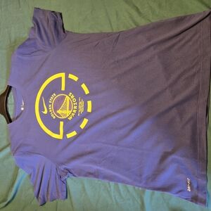 Nike Blue and Yellow Short Sleeve Tee